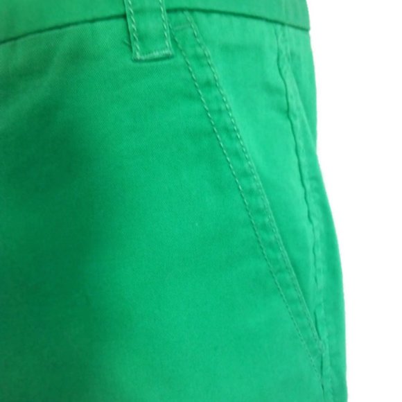 J Crew Girls Green Chino Shorts -14 - Picture 8 of 12